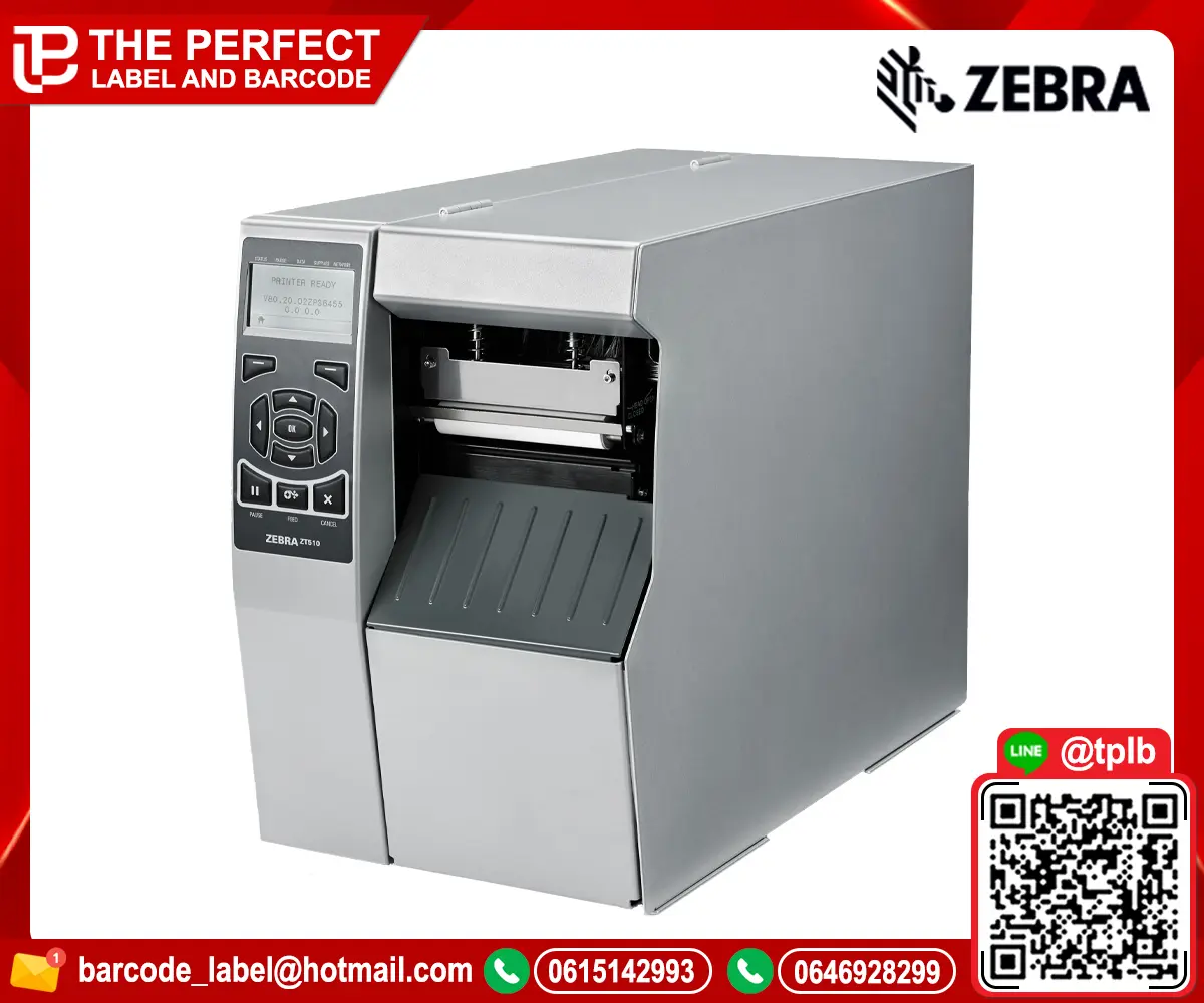 เครื่องพิมพ์สติ๊กเกอร์บาร์โค้ด Zebra รุ่น ZT510
