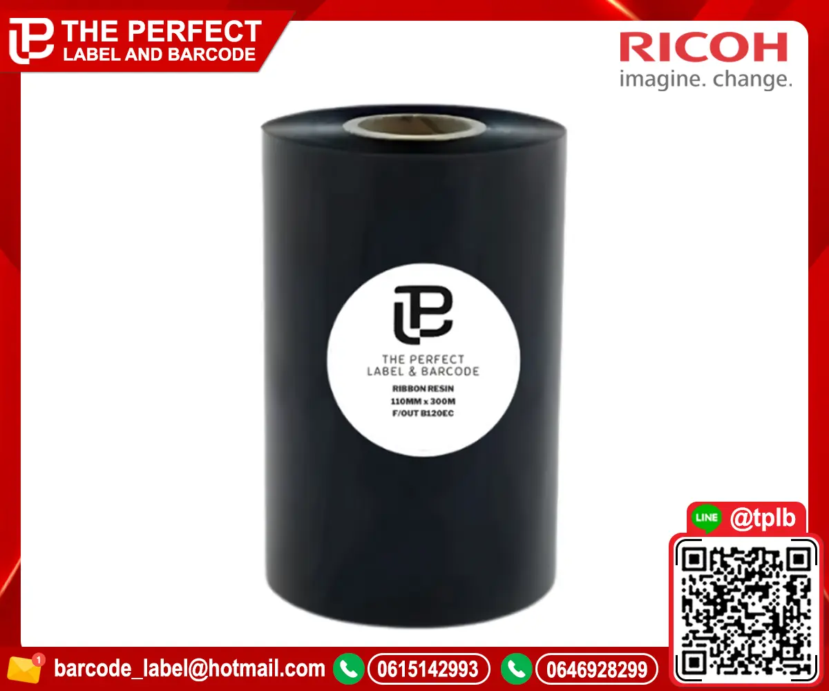 ผ้าหมึกริบบอน เรซิ่น B120EC ( Ribbon Resin B120EC )