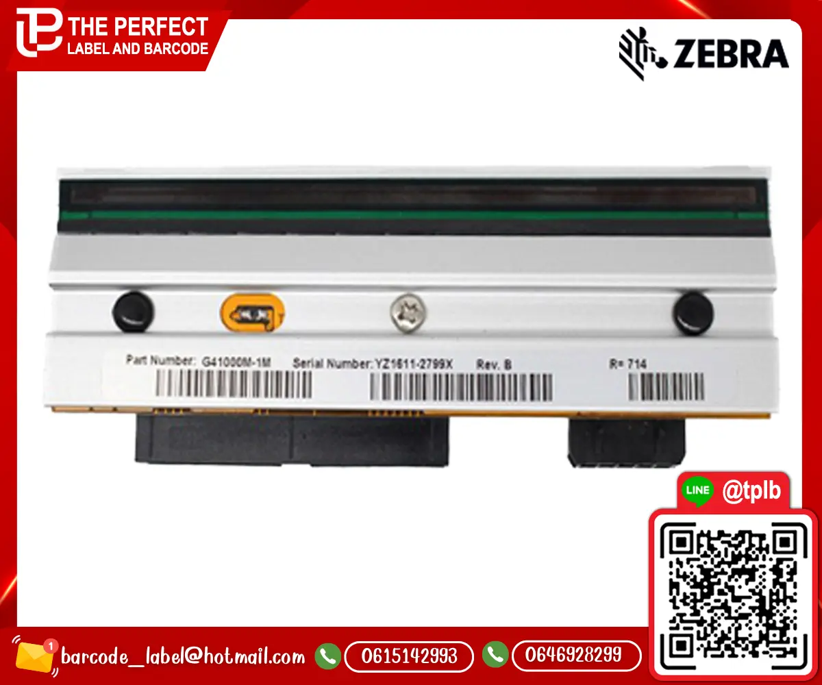 หัวพิมพ์เครื่องพิมพ์สติ๊กเกอร์บาร์โค้ด Zebra 110XiIII