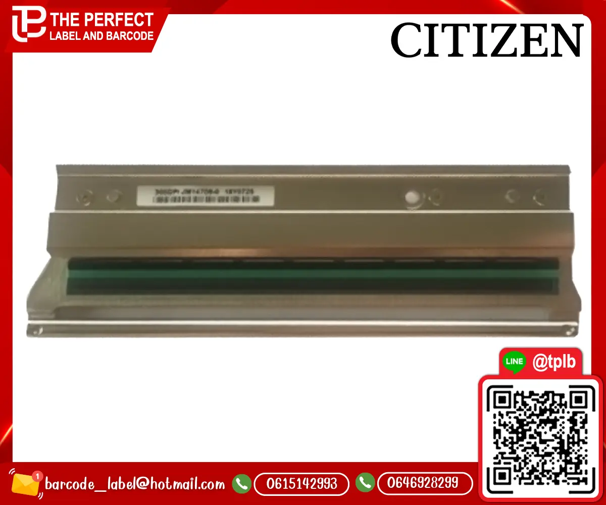 หัวพิมพ์เครื่องพิมพ์สติ๊กเกอร์บาร์โค้ด Citizen 4121