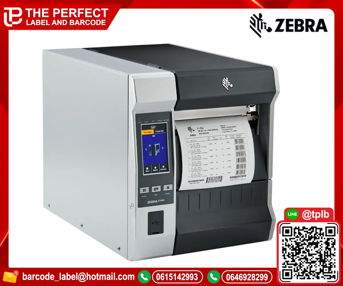 เครื่องพิมพ์สติ๊กเกอร์บาร์โค้ด รุ่น ZT620 