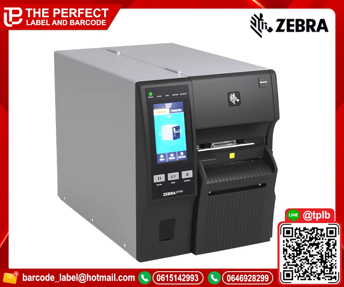 เครื่องพิมพ์สติ๊กเกอร์บาร์โค้ด Zebra รุ่น ZT400 Series