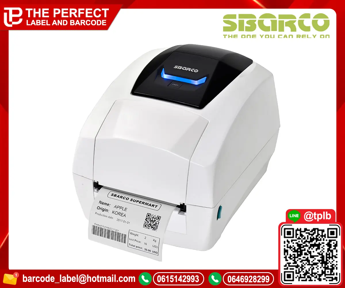 เครื่องพิมพ์บาร์โค้ด Sbarco รุ่น T4ES 300 dpi