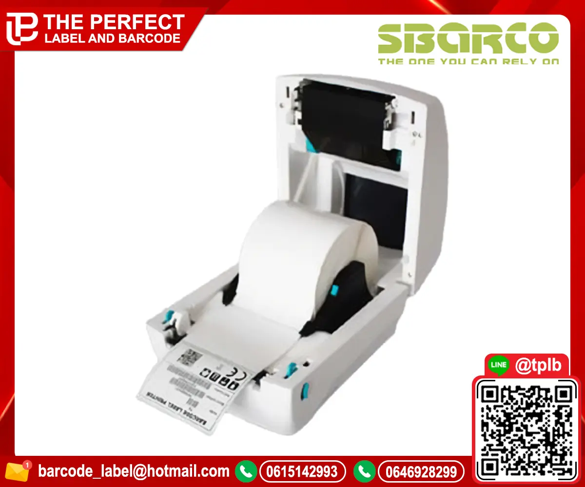 เครื่องพิมพ์บาร์โค้ด Sbarco รุ่น T4+ 203 dpi